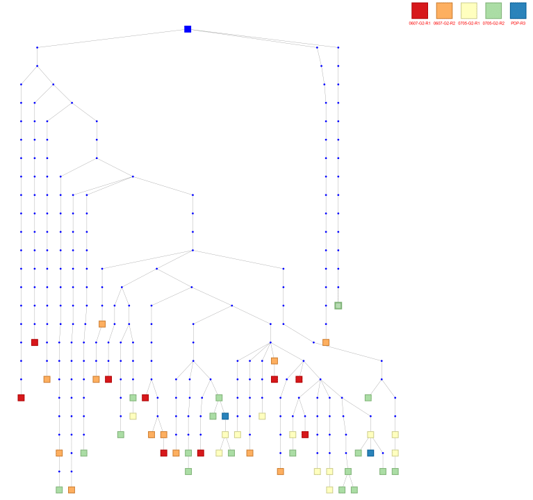 phage display lineage tree